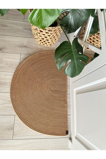 ERSU AHAT HOME DESİGN EA Jute Wicker Door - Front Mat, D Mat Welcome Mat Gift Mat Rug