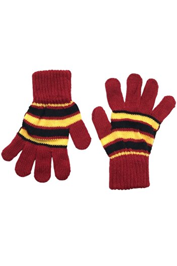 AXE SPORTSWEAR Red Striped Soft Knitwear Gloves Glove - Children's Winter Knitted
