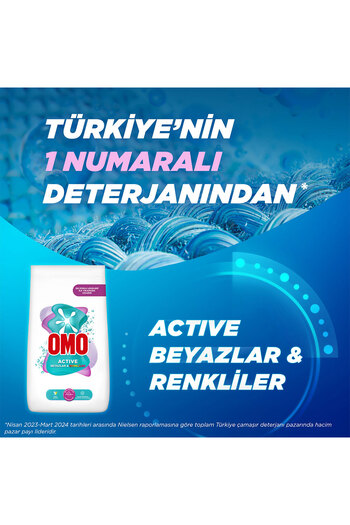 Omo Active Beyazlar & Renkliler Toz Deterjanı 9 Kg