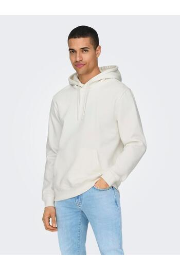 Only & Sons Onsconnor Reg Sweat Hoodie – Cloud Dancer 22029225