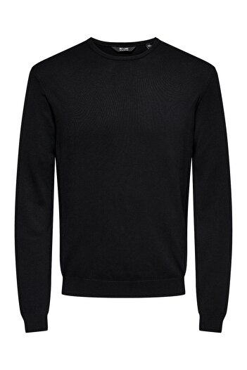 Only & Sons Onswyler Life Reg 14 Ls Crew Knit Noos 22020088 Black