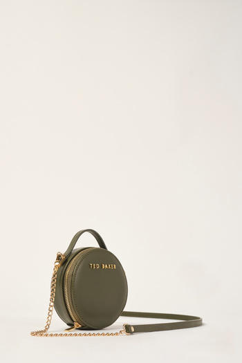 Ted Baker Dark green strap cross round small bag 8267