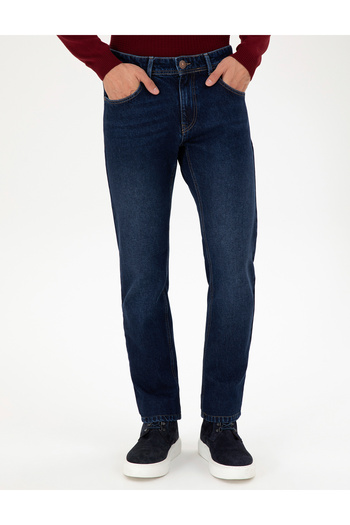 U.S. Polo Assn. Erkek Koyu Mavi Straight Fit Jean Pantolon 50295319-DN0023