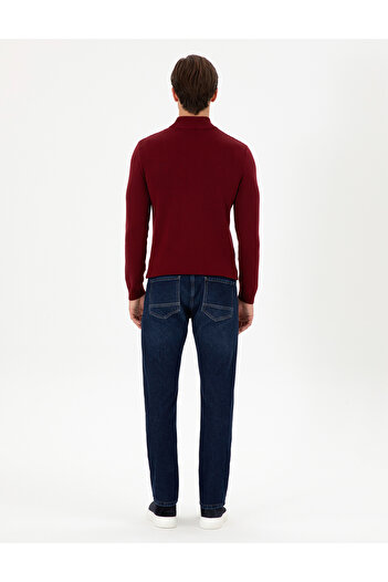 U.S. Polo Assn. Erkek Koyu Mavi Straight Fit Jean Pantolon 50295319-DN0023