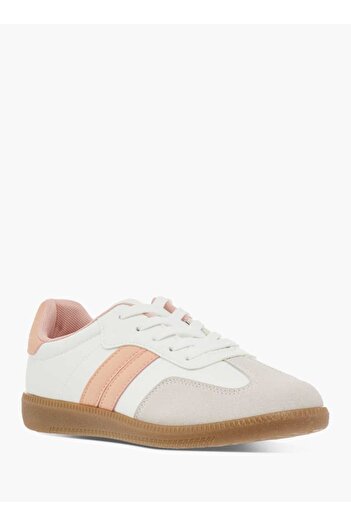 Dash Panelled Low Ankle Sneakers with Lace-Up Closure