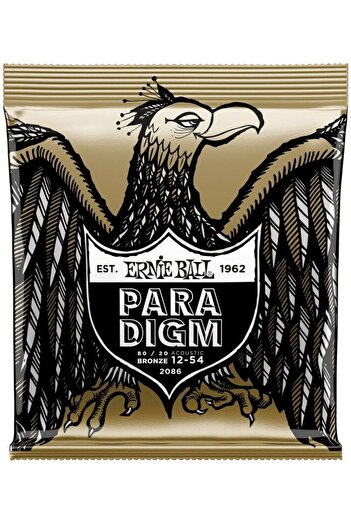 Ernie Ball P02086 Paradigm Medium Light 80/20 Bronze 12-54 Acoustic Guitar String Set
