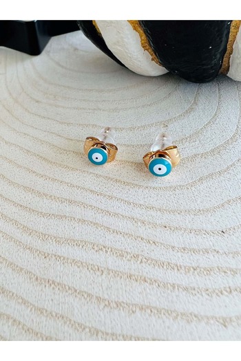 ACAR TAKI Xupıng Rose Color Minimal Evil Eye Earring 5 mm Acr1881