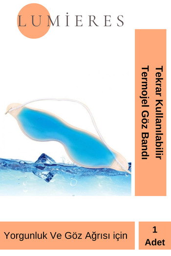 Lumieres Special Series Cold Hot Application Anti-Light Eye Therapy Relaxation Gel Sleeping Band 1 Piece