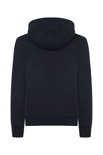 REMSA Men's Premium Fabric Three Thread Raster Hoodie Single Top Reu-01 Navy
