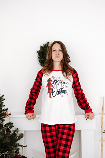 Lilabio 100% Cotton New Year Themed Women's Pajama Set