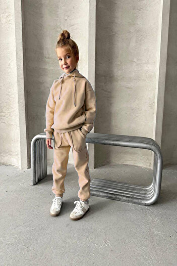 My Kids Wear Three Thread Hooded Hooded Set
