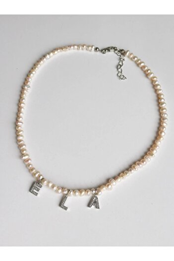 Reorah Collection "Ela" Yazılı Gerçek Su İncisi Choker