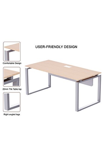 Mahmayi Carre 5116 Oak Modern Workstation Without Drawer