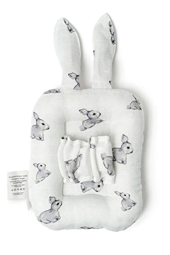 DEUX LAPINS Μαξιλάρι θηλασμού Anne Muslin Iconique Lapin