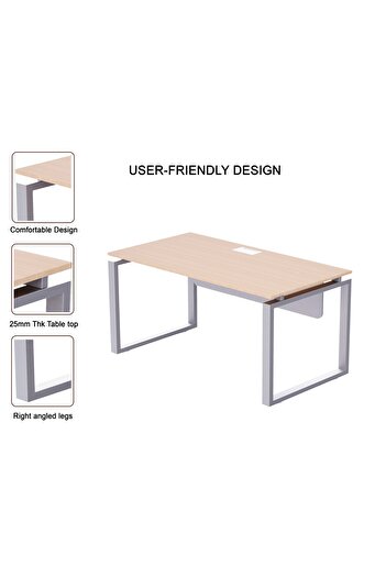 Mahmayi Carre 5114 Oak Modern Workstation Without Drawer