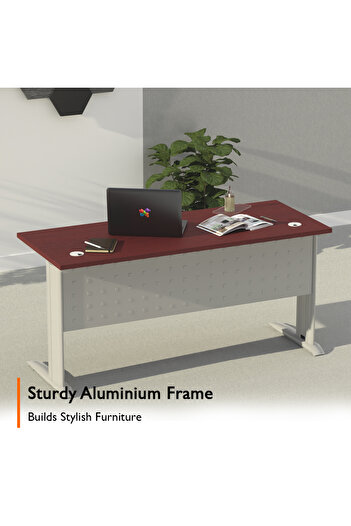 Mahmayi Stazion 1410 Modern Office Desk Apple Cherry