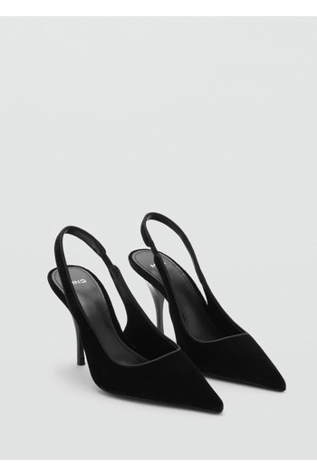 MANGO Woman Velvet Heeled Shoes
