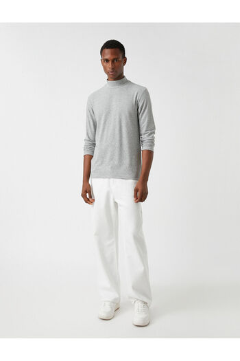 Koton Basic Sweater Half Turtleneck