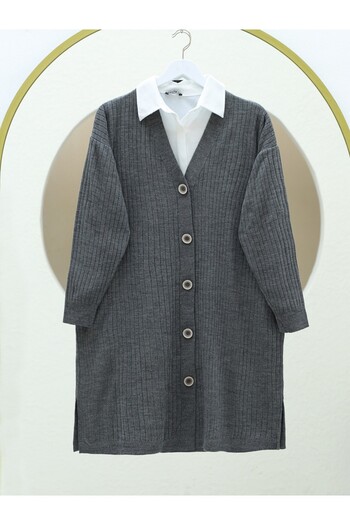 Modamorfo Smoked Araboy Knitwear Cardigan - Buttoned