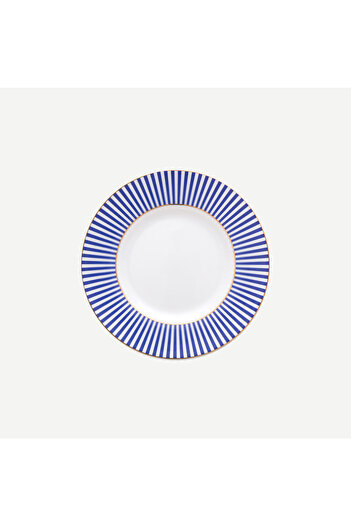 Pip Studio Royal Stripes Mavi Porselen Petit Four Tabağı 12 Cm