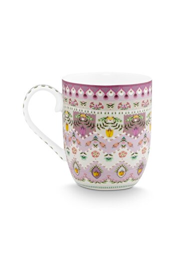 Pip Studio Lily & Lotus Mor Porselen Kupa 145 Ml