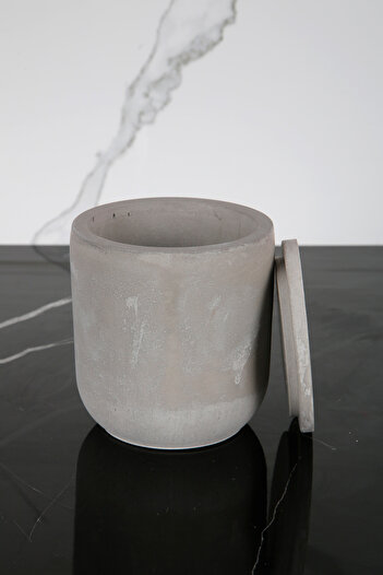 betonmall Marble Patterned Concrete Cotton Box with Lid Decorative Box