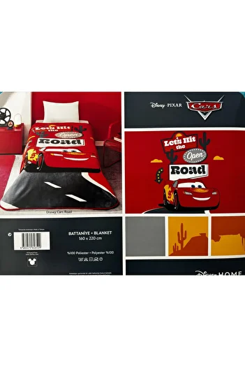Taç Disney Cars Road Single Blanket - Crown