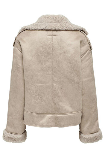 ONLY 15293012 Onlylva Faux Suede Bonded Jacket Cc Otw Women's Fur Lined Coat