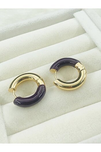 DS DİAMONDSHOP Halka Model Steel Earrings - Byçkp- 202411339