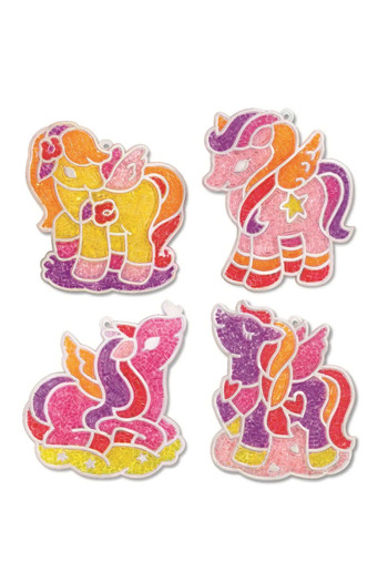 4M Mini creative set with sand beads - Unicorns