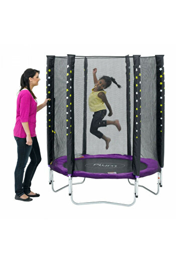 PLUM Trampolínový set s ochrannou sítí Junior 140 cm PLUM