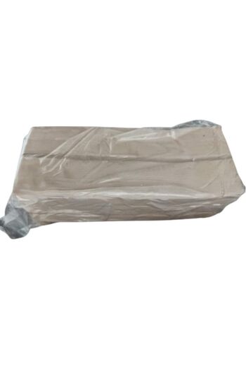Oyun ve Sanat 2 Kg White Ceramic Dough, Natural Clay Mud 2000 grams