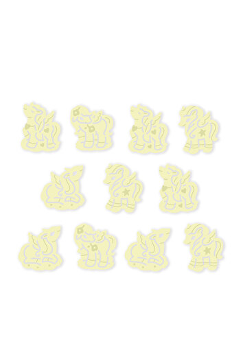 4M Glow-in-the-dark wall decorations - Unicorns