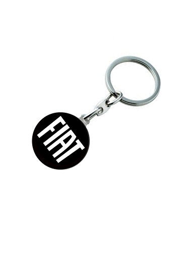 GARDENAUTO New Fiat Logo Metal Automobile Keychain - Drop Printed