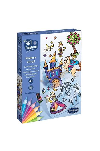 Sentosphere Kreativní sada Vitrážové samolepky Princové a princezny