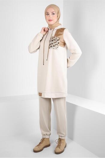 Alvina Hooded Pants Suit 44245