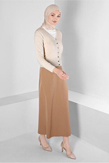 Alvina HIDDEN SLIT ZIPPERED SKIRT 60364