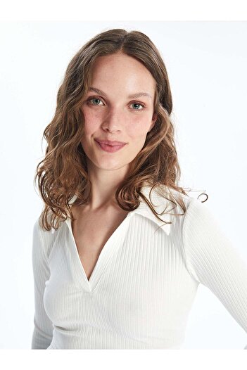 LC Waikiki Lcw Vision Polo Neck Solid Long Sleeve Women's Bodysuit