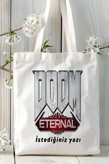 ART HEDİYE doom Game Printed Tote Bag Τσάντα ώμου μοντέλο 2