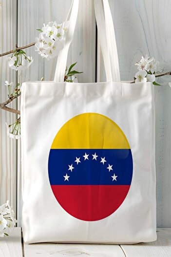 ART HEDİYE Venezuela Flag Printed Cloth Bag Shoulder Bag Model