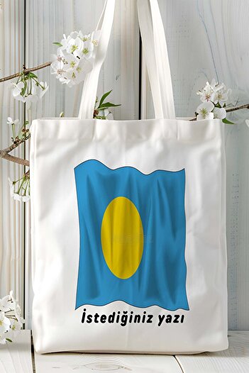 ART HEDİYE Palau Flag Printed Shoulder Bag Model