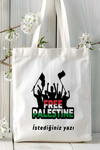 ART HEDİYE Palestin Palestine Flag Printed Shoulder Bag Model