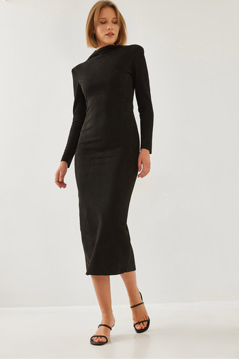 Bianco Lucci Rochie de damă din piele intoarsa cu curea leopard 4438 60351216