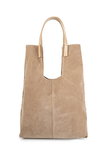 minebag Lilyum Mink Suede Women's Shoulder Bag