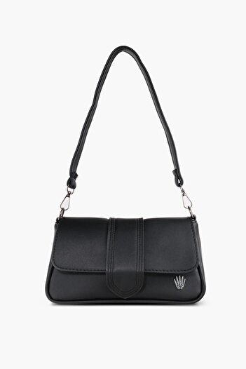 WATCHOFROYAL Women's Black Strap Leather and Shoulder Bag Juliette
