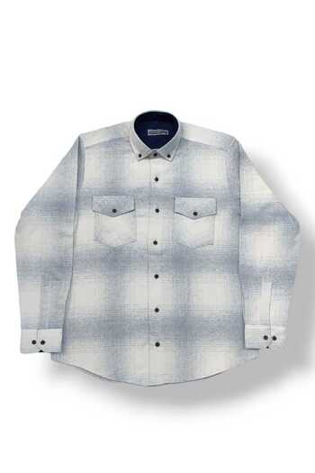 ETİQET Classic Cut Double Pocket Cover Thick Griller Wool Dad Shirt[Top Quality Product]