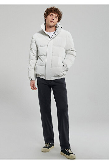 Mavi Stand Collar Gray Puffer Jacket0110139-83746