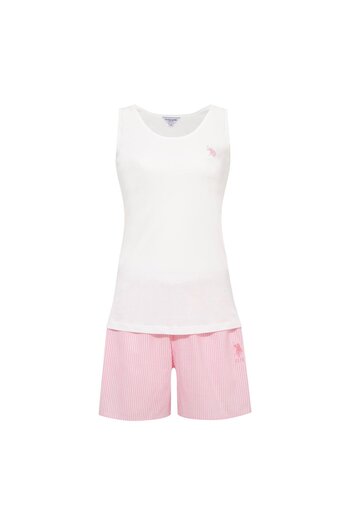 U.S. Polo Assn. U.S. Polo Assn. Women's 204 Ecru Shorts Set