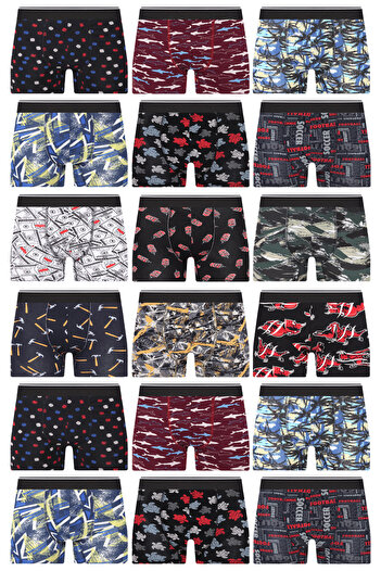 andredimoda 20 Ανδρικά Boxers - Ειδικό Μυστικό Πακέτο με Τυχαίο Μοτίβο Έκπληξης