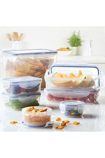 Lock & Lock Durable Plastic Food Container, 100 ml Capacity | 6 PC